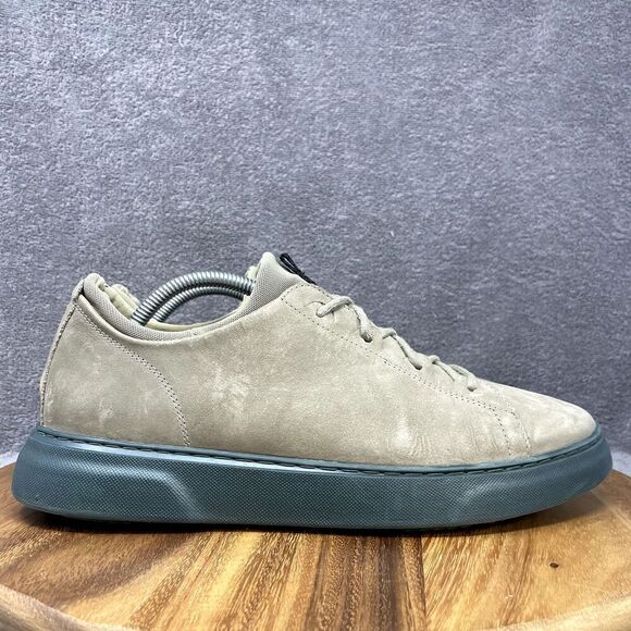 Samuel Hubbard Taupe Green Nubuck Leather Flight Men\'s Size 10.5 Sneakers Shoe main image 7